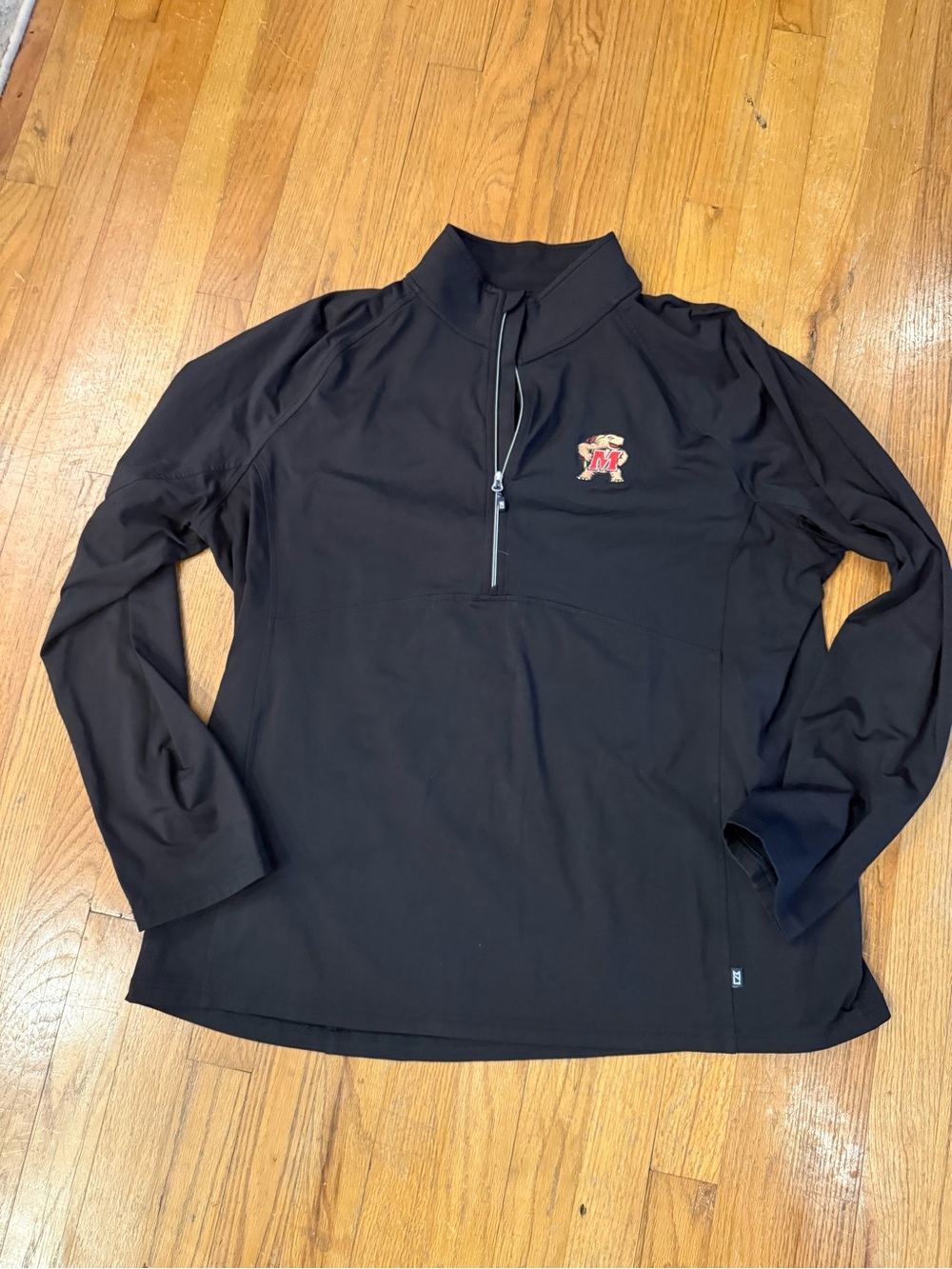 Cutter & Buck Black Quarter-Zip with UMD Maryland Terrapins Terps Logo